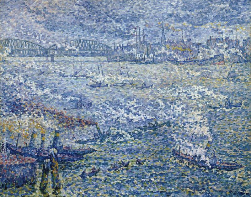 Paul Signac stea mboats oil painting image